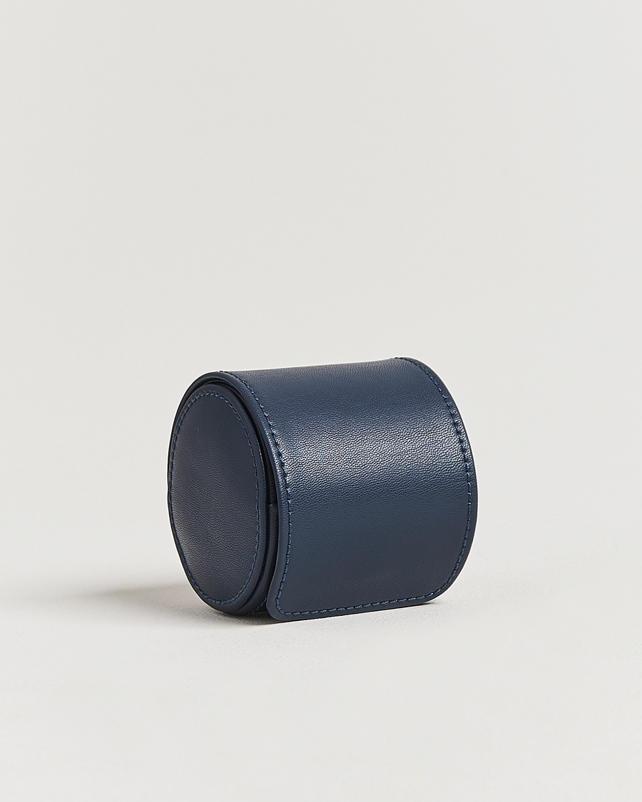Hombres | Cajas para relojes y joyas | WOLF | Single Watch Roll Earth Midnight Blue