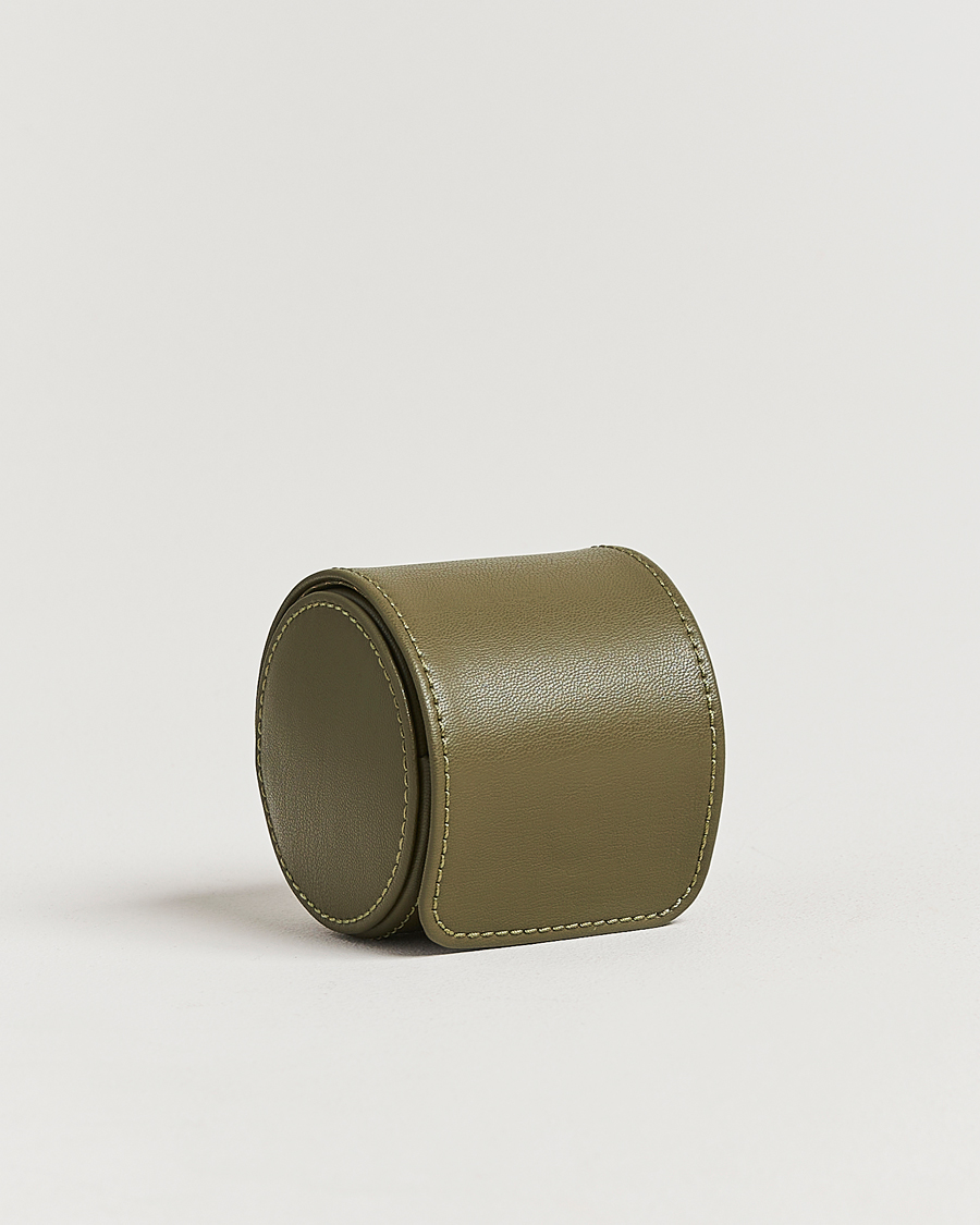 Hombres | Cajas para relojes y joyas | WOLF | Single Watch Roll Earth Olive