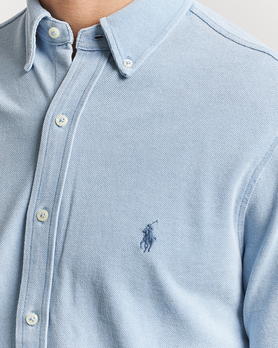 Hombres | Camisas | Polo Ralph Lauren | Featherweight Mesh Shirt Light Indigo