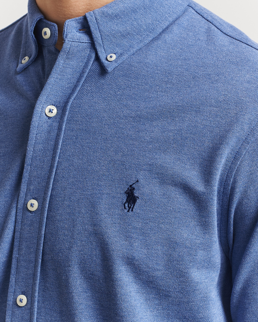 Hombres | Camisas | Polo Ralph Lauren | Featherweight Mesh Shirt Faded Royal Heahter