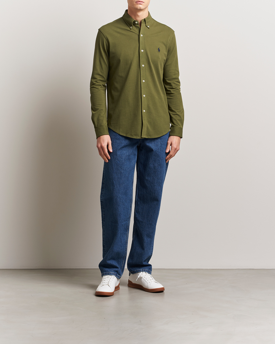 Hombres | Camisas | Polo Ralph Lauren | Featherweight Mesh Shirt New Olive