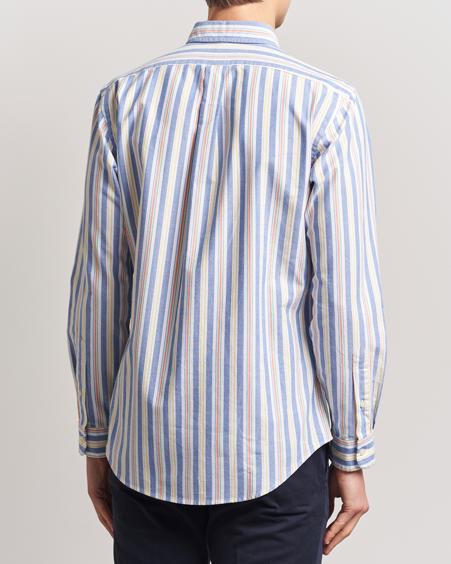 Hombres | Camisas | Polo Ralph Lauren | Custom Fit Striped Oxford Shirt Blue/White