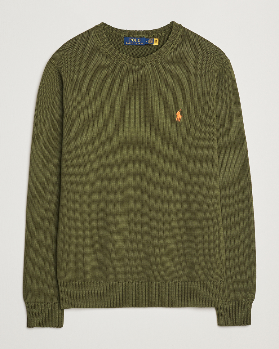 Hombres | Jerséis y prendas de punto | Polo Ralph Lauren | Cotton Crew Neck Sweater New Olive