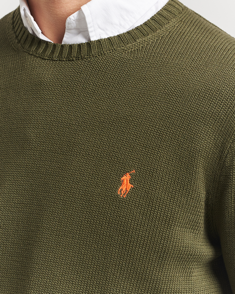 Hombres | Jerséis y prendas de punto | Polo Ralph Lauren | Cotton Crew Neck Sweater New Olive