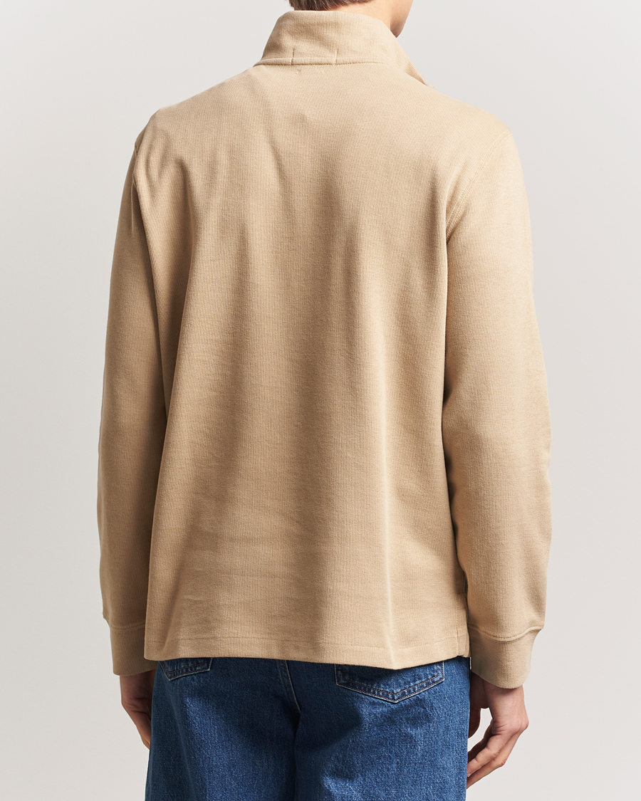 Hombres | Jerséis y prendas de punto | Polo Ralph Lauren | Double Knit Jaquard Half Zip Sweater Coastal Beige