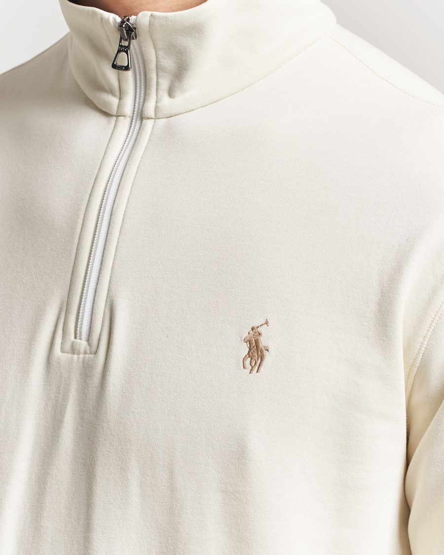 Hombres | Jerséis y prendas de punto | Polo Ralph Lauren | Double Knit Half-Zip Sweater Parchment Cream