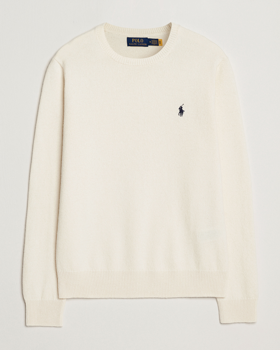 Hombres | Jerséis y prendas de punto | Polo Ralph Lauren | Cotton/Wool Pullover Andover Cream