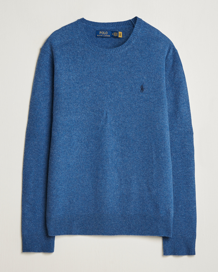 Hombres | Jerséis y prendas de punto | Polo Ralph Lauren | Cotton/Wool Pullover Blue Salt Heather