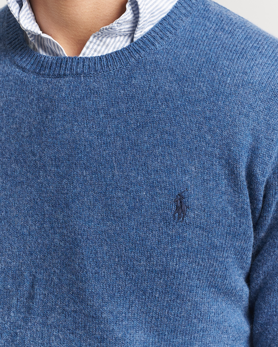 Hombres | Jerséis y prendas de punto | Polo Ralph Lauren | Cotton/Wool Pullover Blue Salt Heather