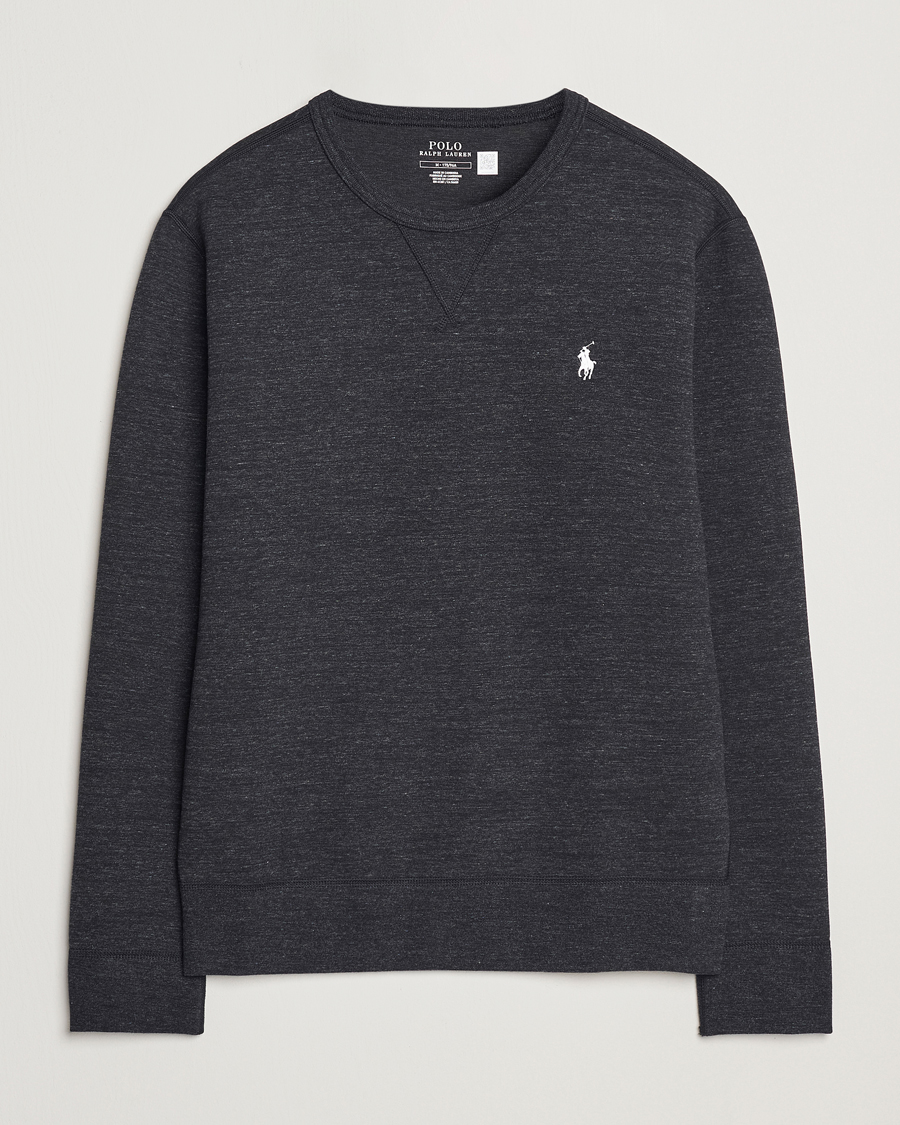 Hombres | Jerséis y prendas de punto | Polo Ralph Lauren | Double Knit Sweatshirt Black Marl Heather