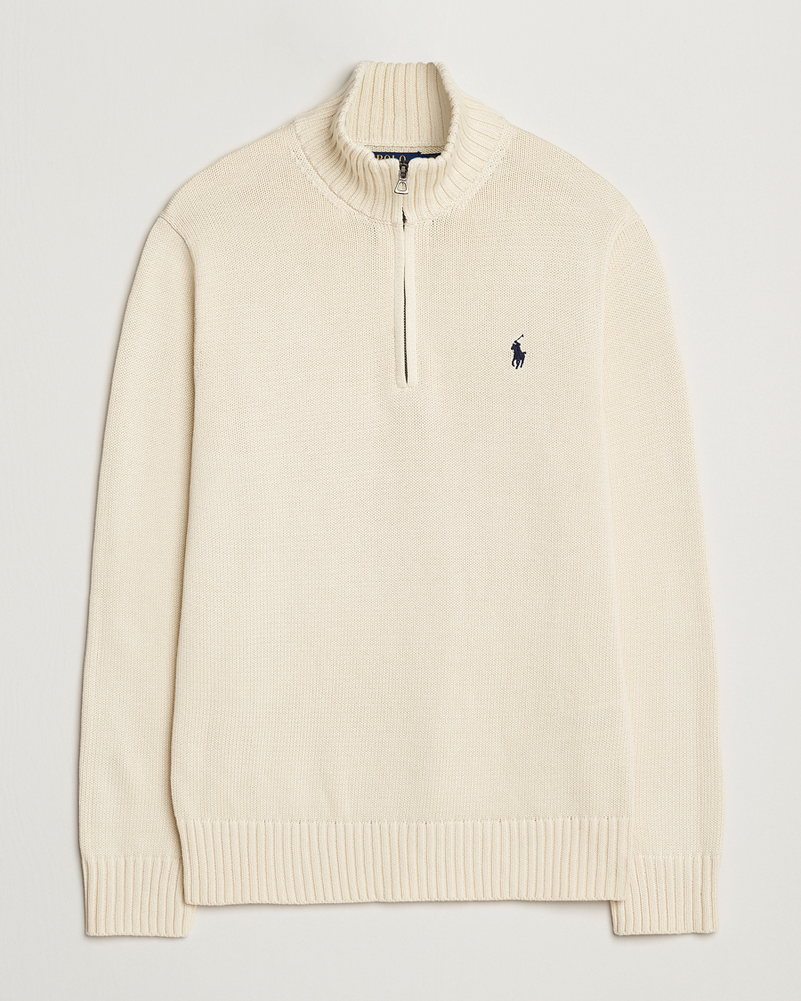 Hombres | Jerséis y prendas de punto | Polo Ralph Lauren | Cotton Pullover Half Zip Andover Cream