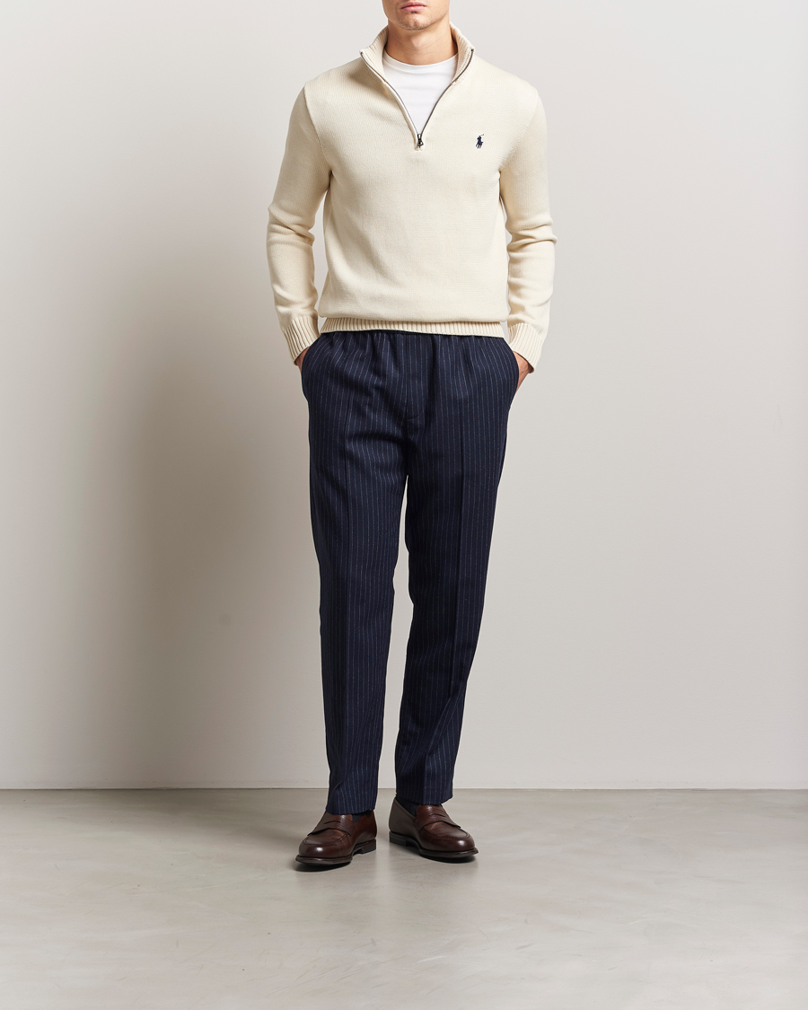 Hombres | Jerséis y prendas de punto | Polo Ralph Lauren | Cotton Pullover Half Zip Andover Cream