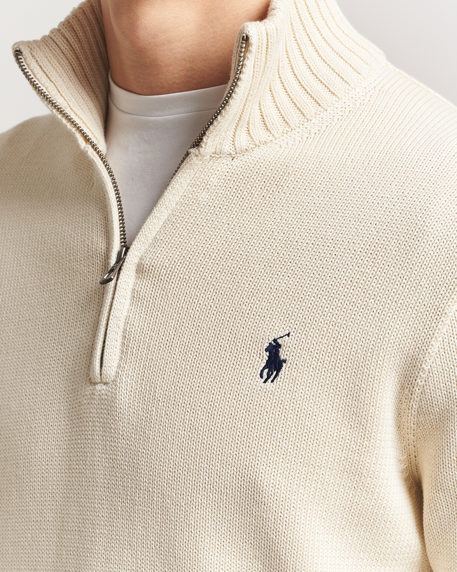 Hombres | Jerséis y prendas de punto | Polo Ralph Lauren | Cotton Pullover Half Zip Andover Cream