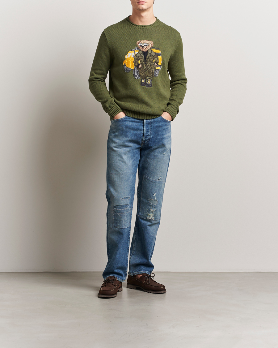 Hombres | Jerséis y prendas de punto | Polo Ralph Lauren | Cotton Bear Pullover New Olive