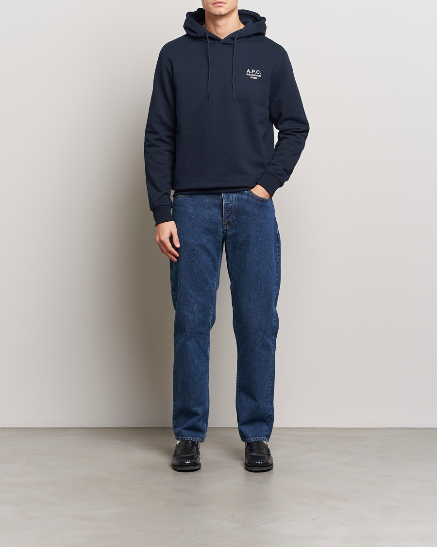 Hombres | Jerséis y prendas de punto | A.P.C. | Rue Madame Hoodie Dark Navy