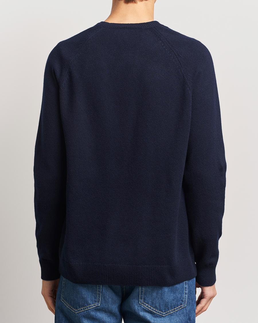 Hombres | Jerséis y prendas de punto | A.P.C. | Pierre Lambswool Sweater Dark Navy