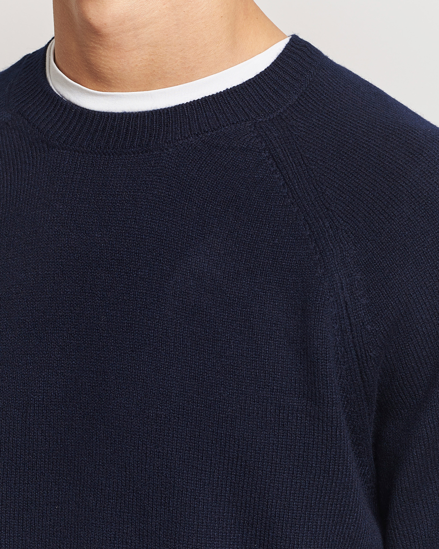 Hombres | Jerséis y prendas de punto | A.P.C. | Pierre Lambswool Sweater Dark Navy