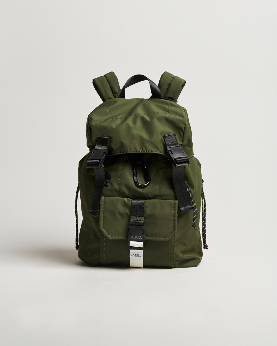 Hombres | A.P.C. Trek Backpack Dark Khaki | A.P.C. | Trek Backpack Dark Khaki