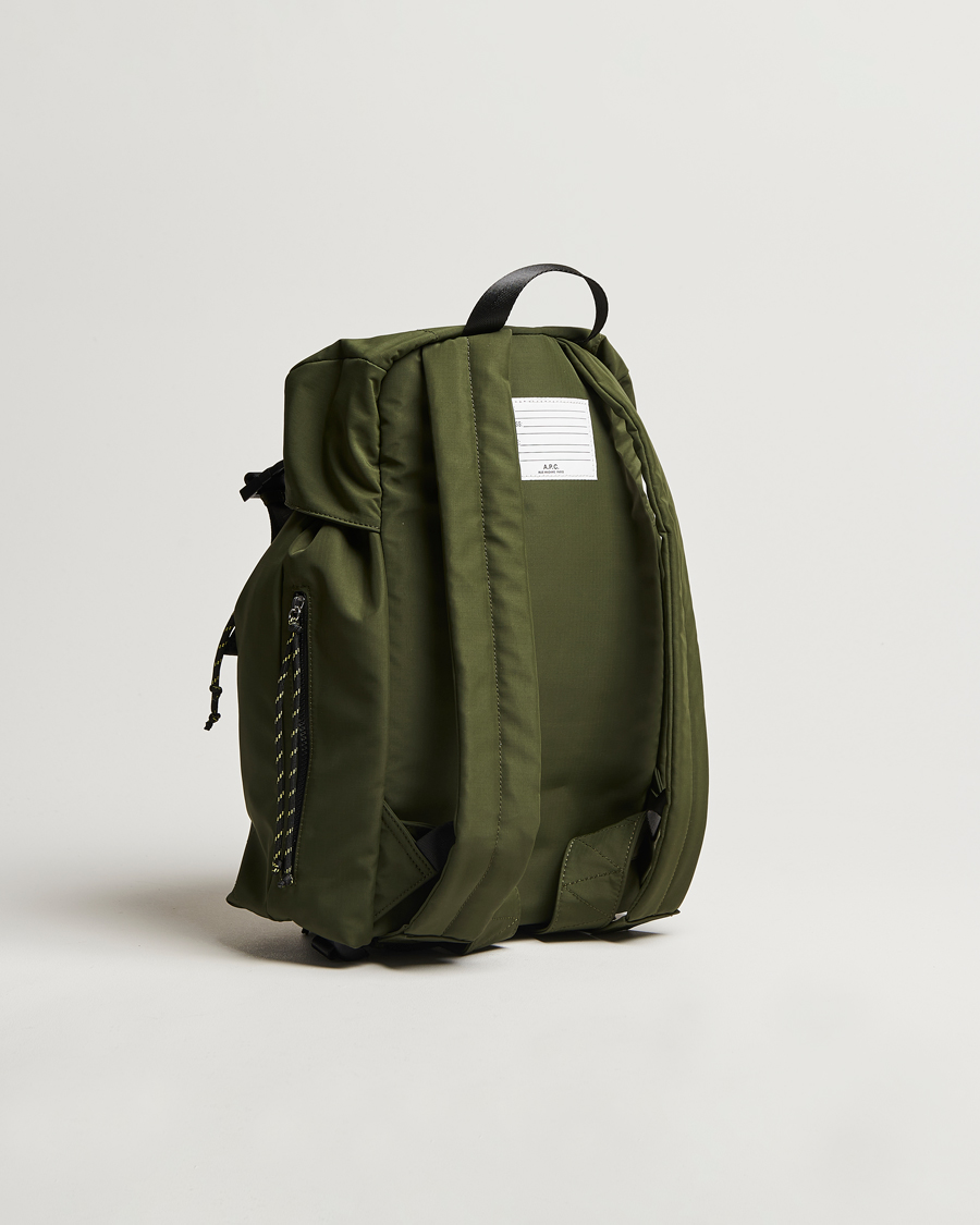 Hombres | A.P.C. Trek Backpack Dark Khaki | A.P.C. | Trek Backpack Dark Khaki