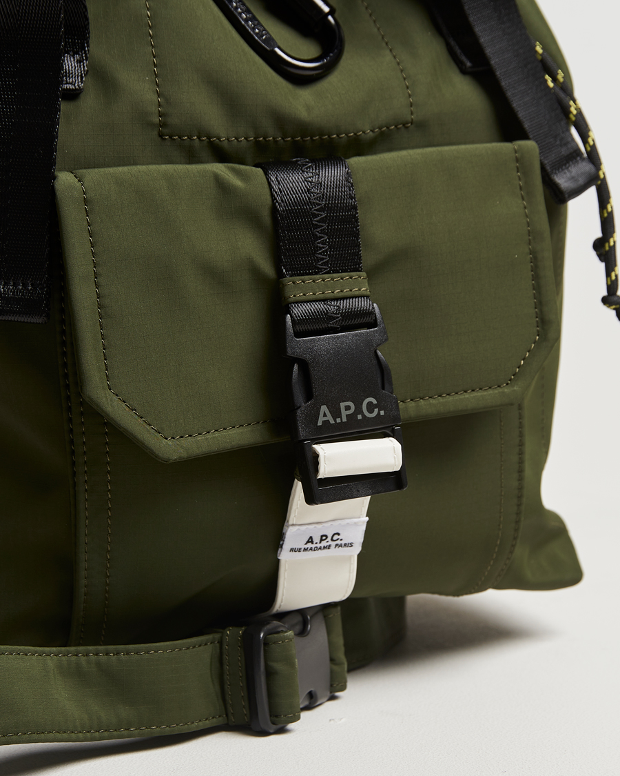 Hombres | A.P.C. Trek Backpack Dark Khaki | A.P.C. | Trek Backpack Dark Khaki
