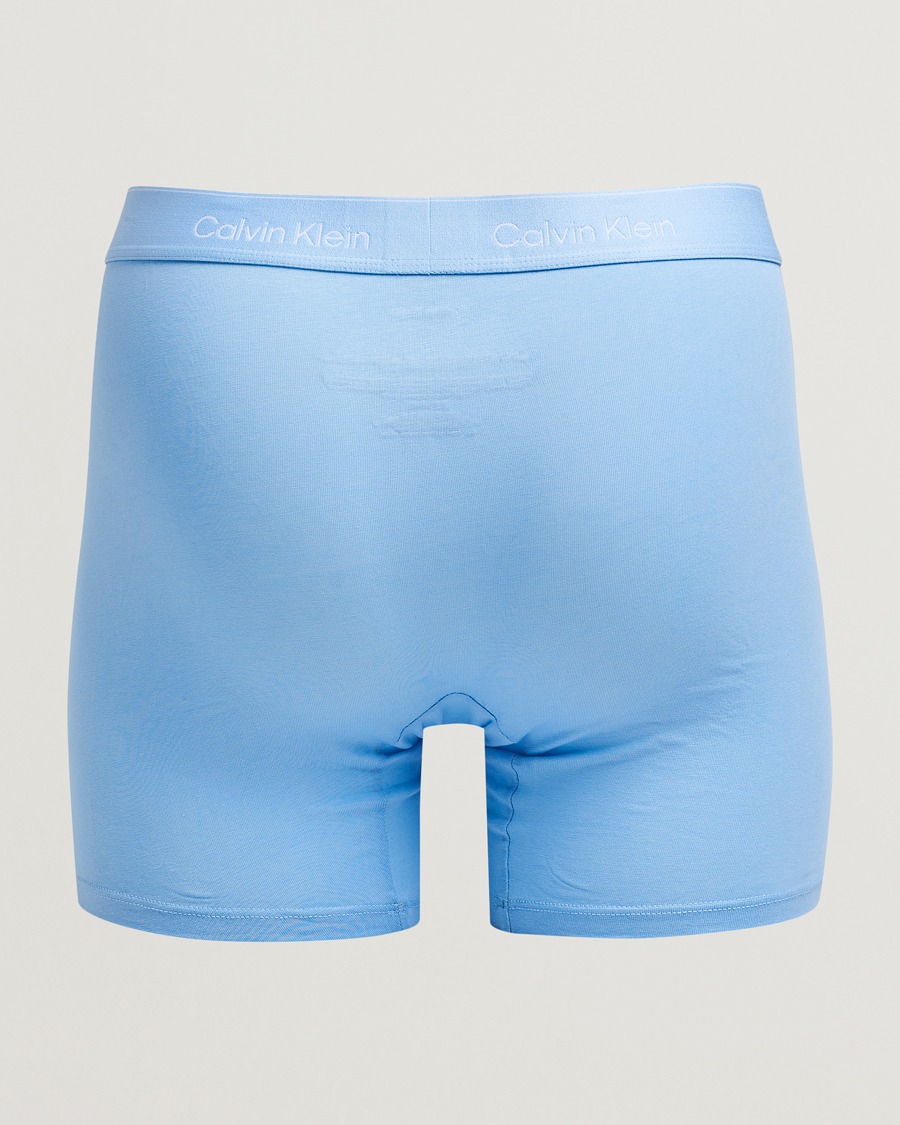 Hombres | Ropa interior y calcetines | Calvin Klein | 3-Pack Icon Cotton Stretch Boxer Brief Black/Blue/Light Blue