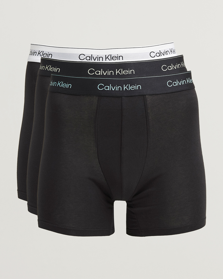 Hombres | Ropa interior y calcetines | Calvin Klein | 3-Pack Icon Cotton Stretch Boxer Brief Black