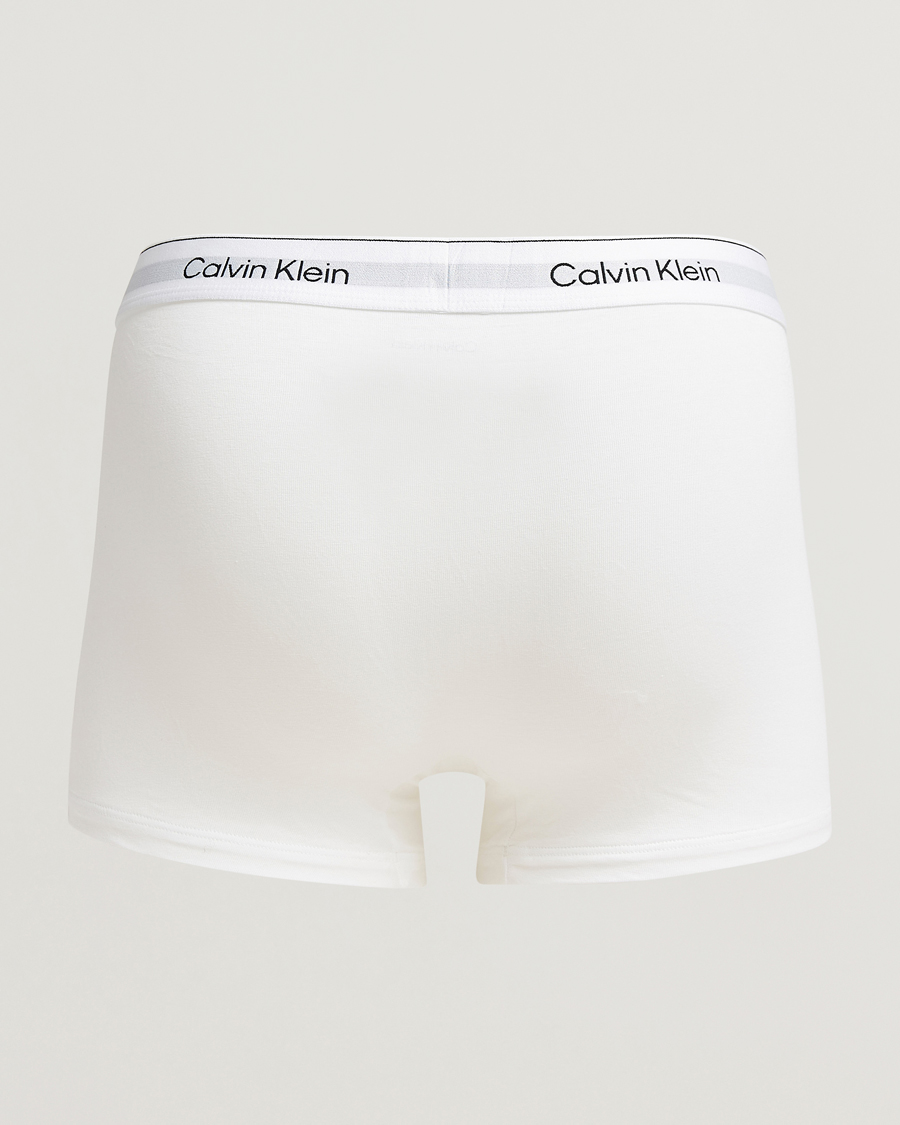 Hombres | Ropa interior y calcetines | Calvin Klein | 3-Pack Icon Cotton Stretch Relaxed Trunk White