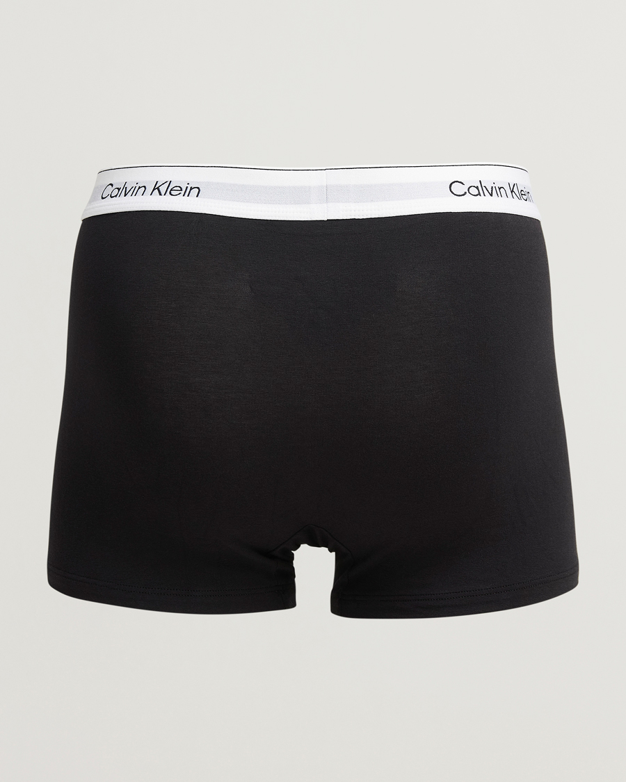 Hombres | Ropa interior y calcetines | Calvin Klein | 3-Pack Icon Cotton Stretch Relaxed Trunk Black