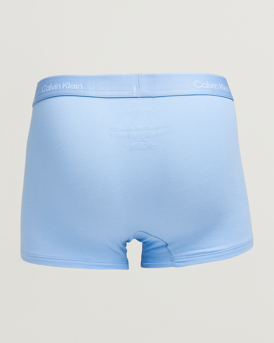 Hombres | Ropa interior y calcetines | Calvin Klein | 3-Pack Icon Cotton Stretch Trunk Black/Blue/Green