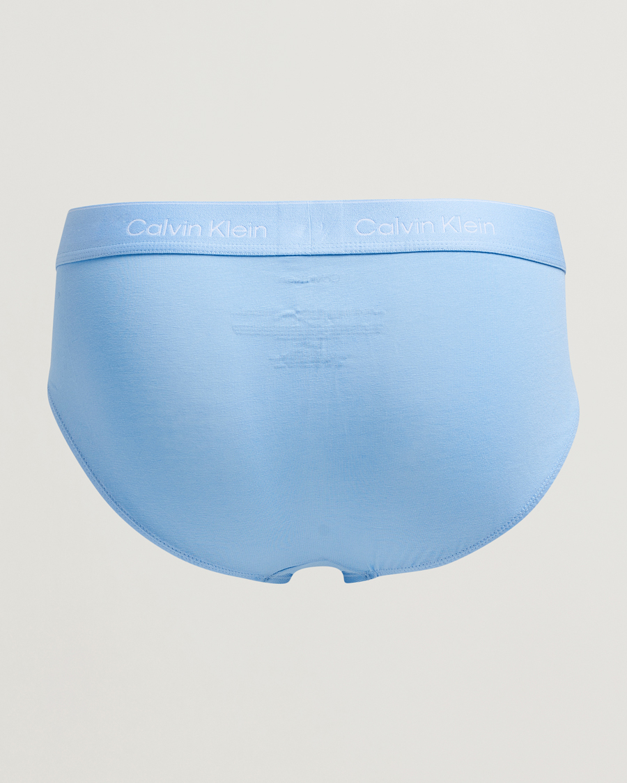 Hombres | Ropa interior y calcetines | Calvin Klein | 3-Pack Icon Cotton Stretch Hip Brief Black/Blue/Light Blue