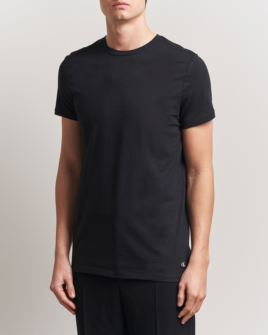 Hombres | Camisetas | Calvin Klein | 3-Pack Cotton Crew Neck T-Shirt White/Black/Grey