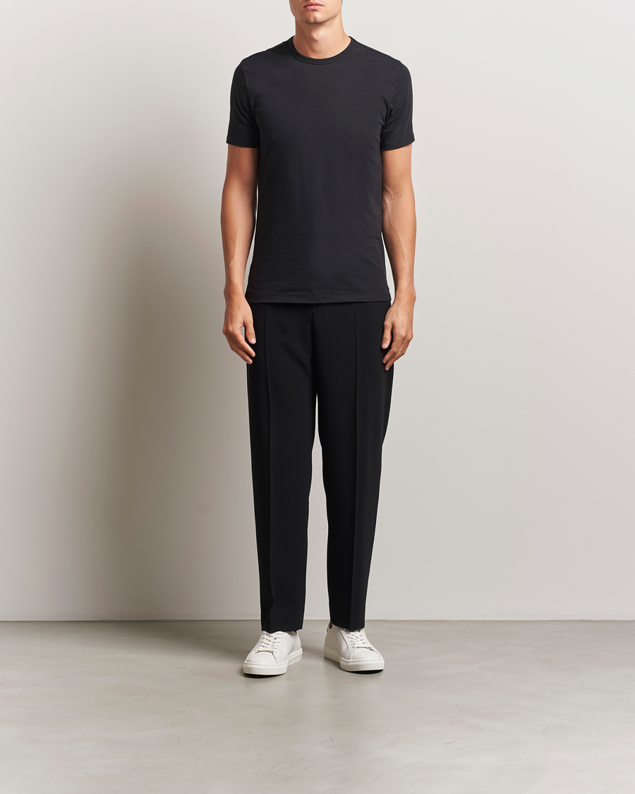 Hombres | Camisetas | Calvin Klein | 3-Pack Cotton Stretch Crew Neck T-Shirt Black