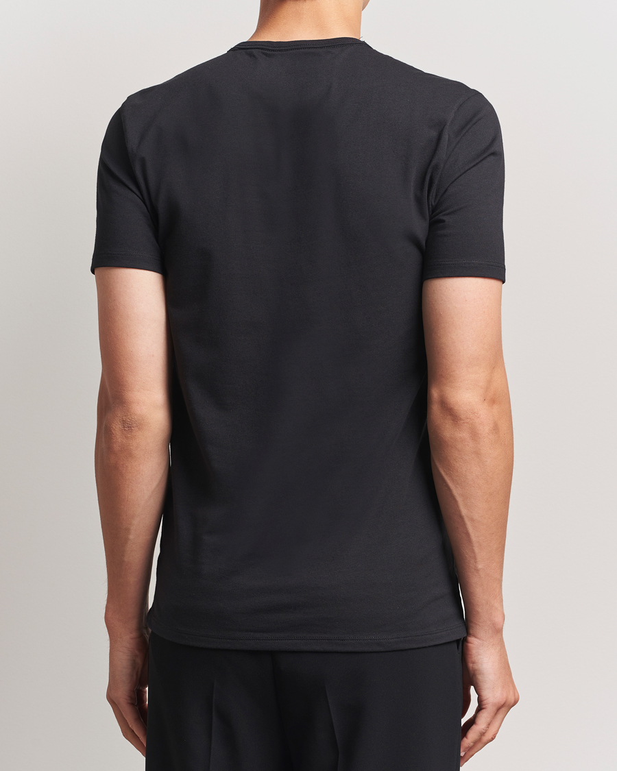 Hombres | Camisetas | Calvin Klein | 3-Pack Cotton Stretch Crew Neck T-Shirt Black