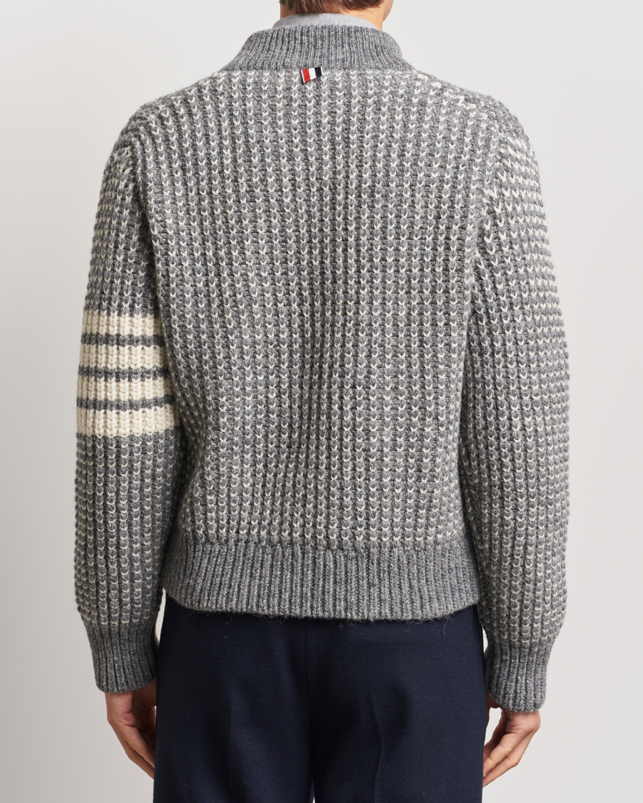 Hombres | Abrigos y chaquetas | Thom Browne | Irish Wool Bomber Jacket Medium Grey