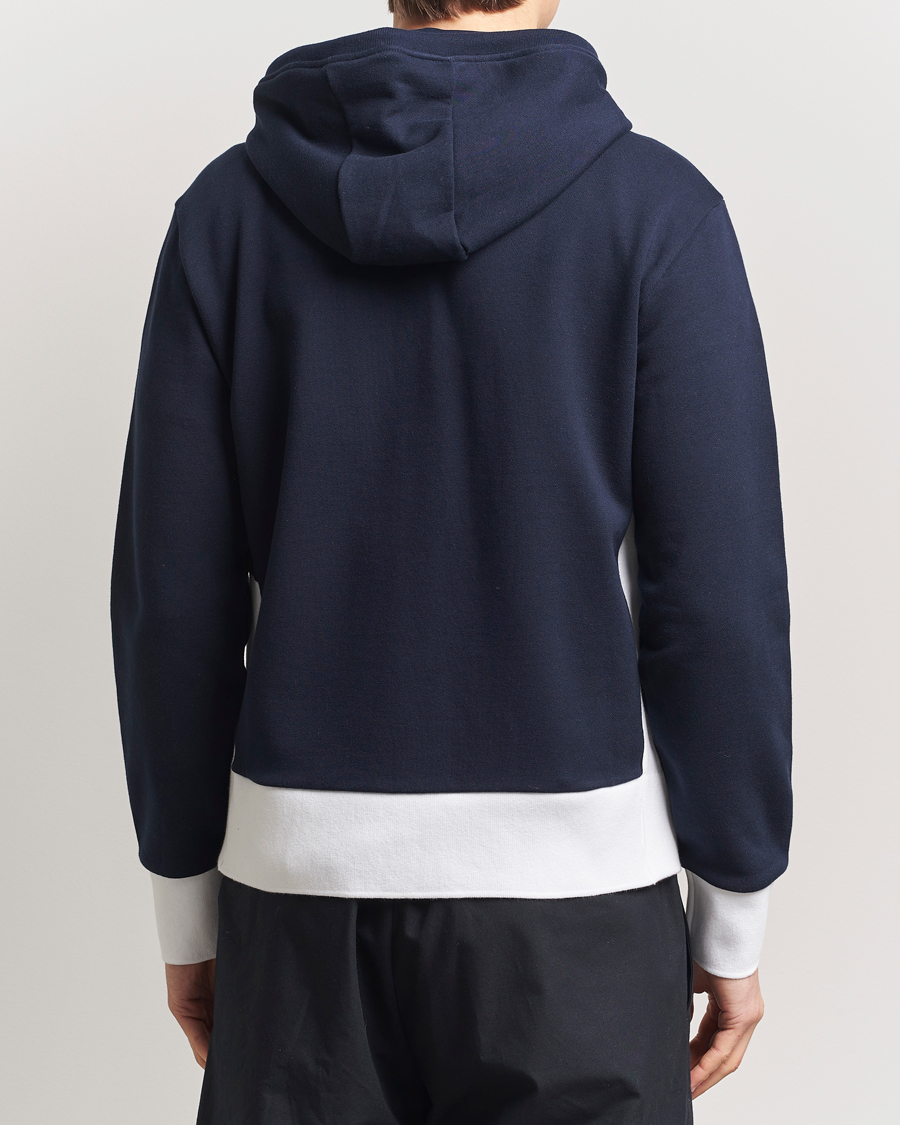 Hombres | Jerséis y prendas de punto | Thom Browne | Color Block Zip Hoodie Navy