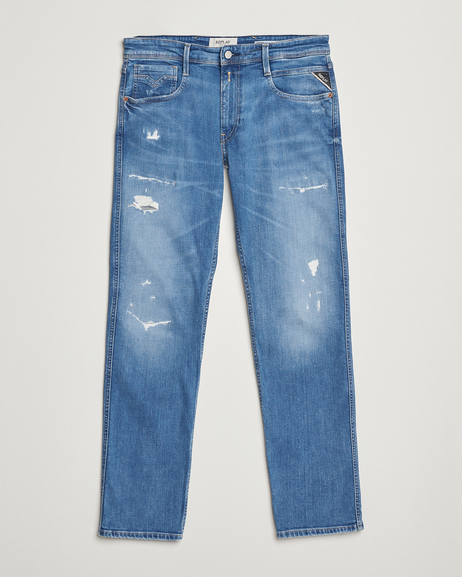 Hombres | Vaqueros | Replay | Anbass Stretch Jeans Medium Blue