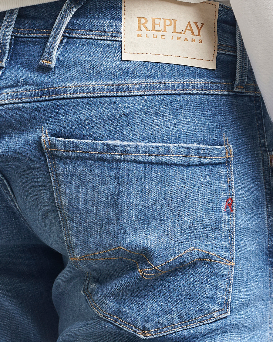 Hombres | Vaqueros | Replay | Anbass Stretch Jeans Medium Blue