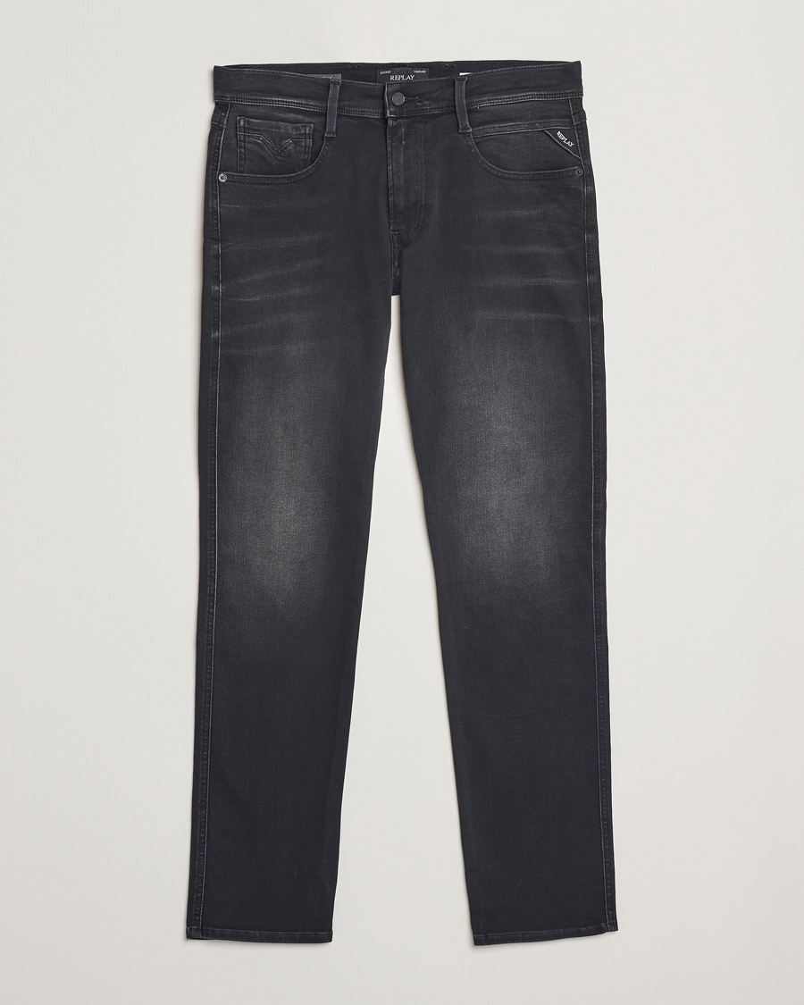 Hombres | Vaqueros | Replay | Anbass Hyperflex Jeans Washed Black