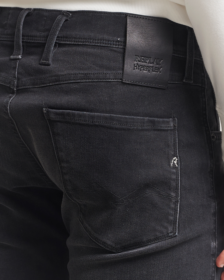 Hombres | Vaqueros | Replay | Anbass Hyperflex Jeans Washed Black