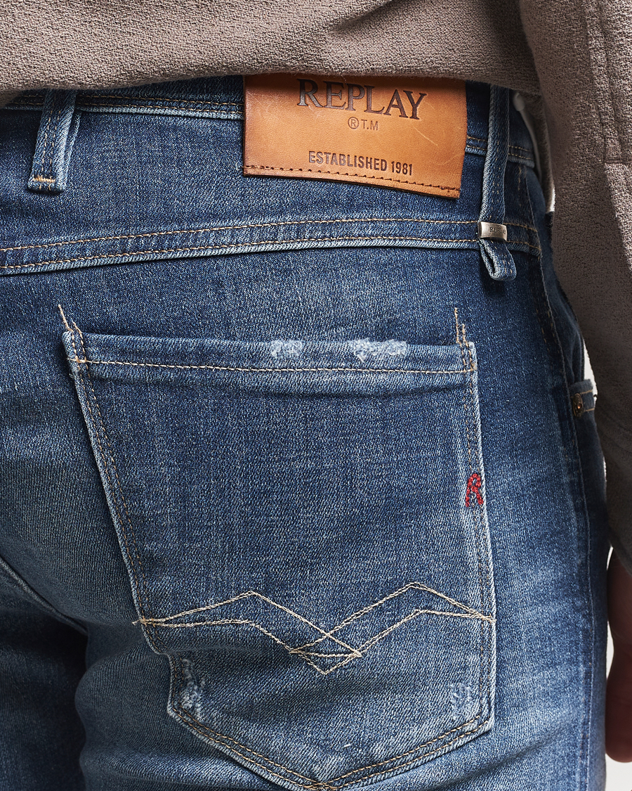 Hombres | Vaqueros | Replay | Anbass Stretch Jeans Medium Blue