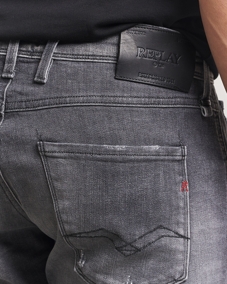Hombres | Vaqueros | Replay | Anbass Stretch Jeans Washed Black