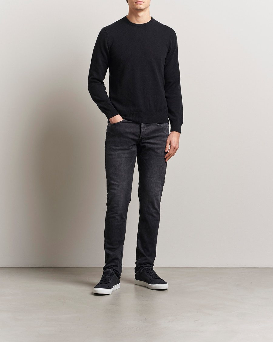 Hombres | Vaqueros | Replay | Grover Straight Fit Stretch Jeans Washed Black