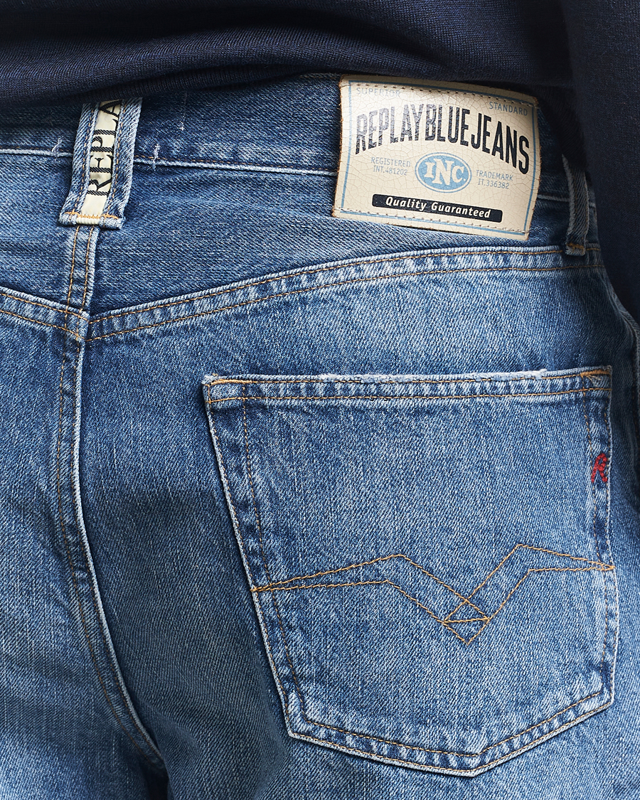 Hombres | Pantalones cortos | Replay | 901 Original Denim Shorts Light Blue