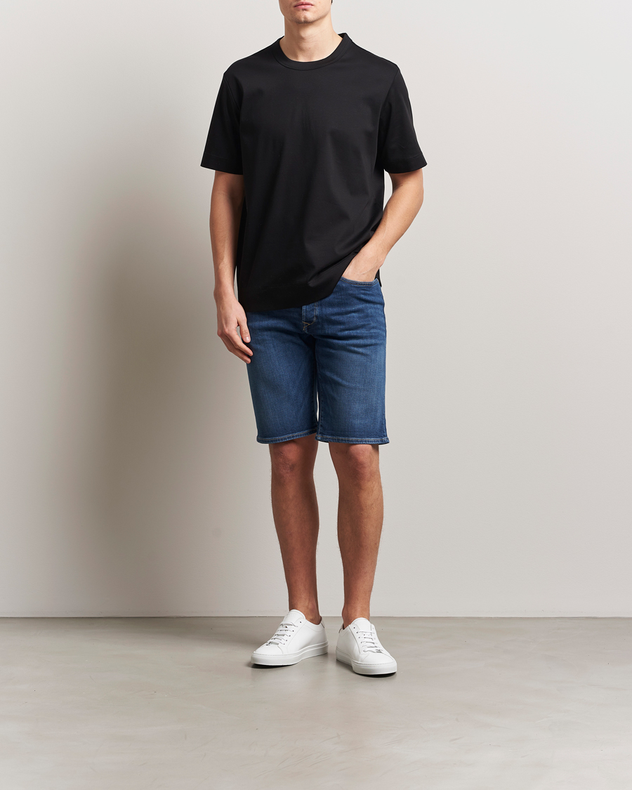 Hombres | Pantalones cortos | Replay | RBJ981 Stretch Denim Shorts Dark Blue