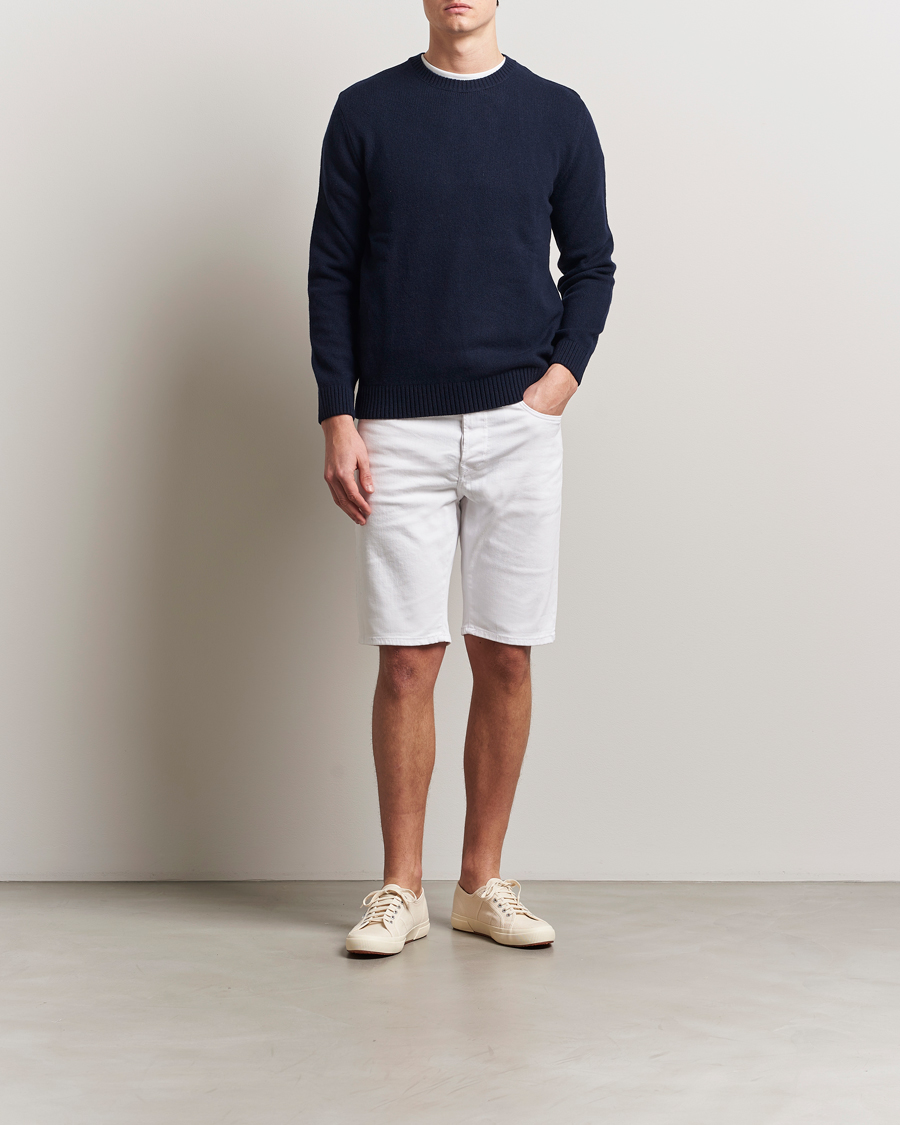 Hombres | Pantalones cortos | Replay | RBJ981 Stretch Denim Shorts White