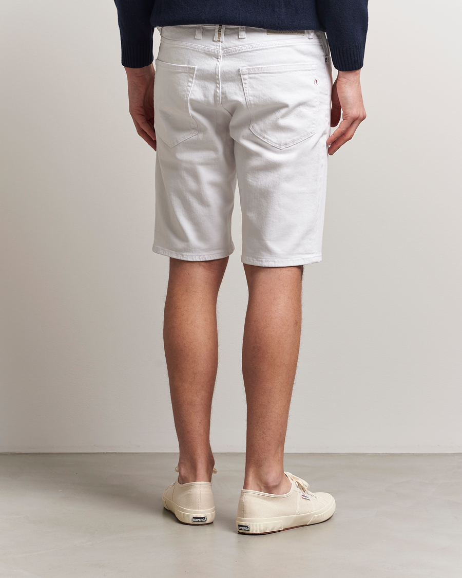 Hombres | Pantalones cortos | Replay | RBJ981 Stretch Denim Shorts White