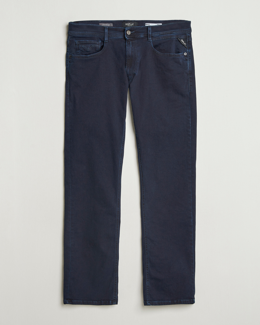 Hombres | Vaqueros | Replay | Rocco Comfort Fit Hyperflex Jeans Blue Black