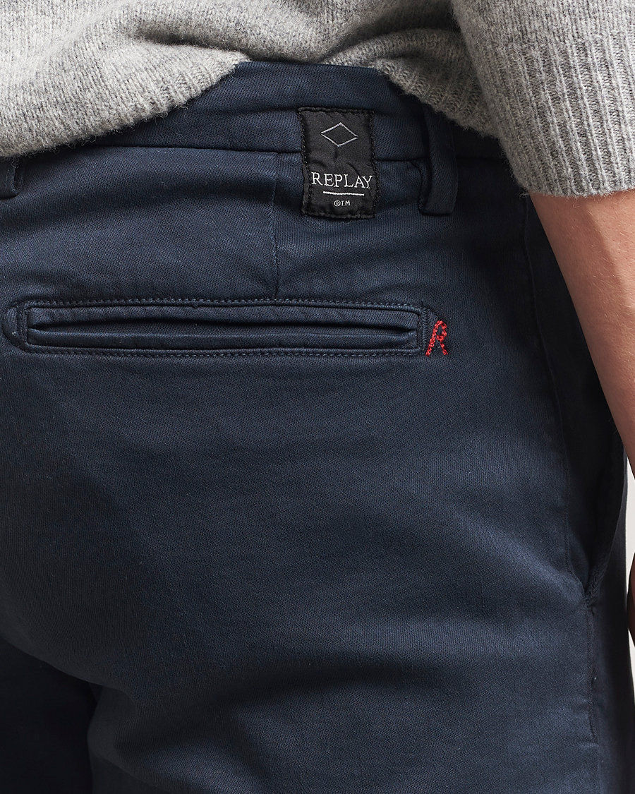 Hombres | Pantalones cortos | Replay | Benni Hyperflex Shorts Navy