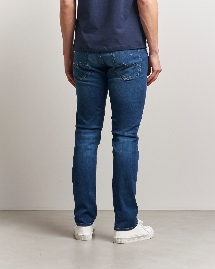 Hombres | Vaqueros | Replay | Grover Straight Fit Hyperflex Jeans Medium Blue