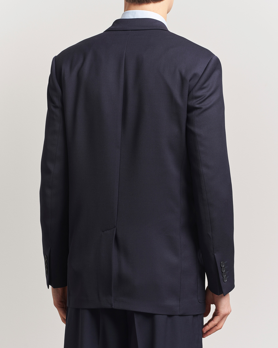 Hombres | Blazers | Filippa K | Patch Pocket Double Breasted Blazer Navy